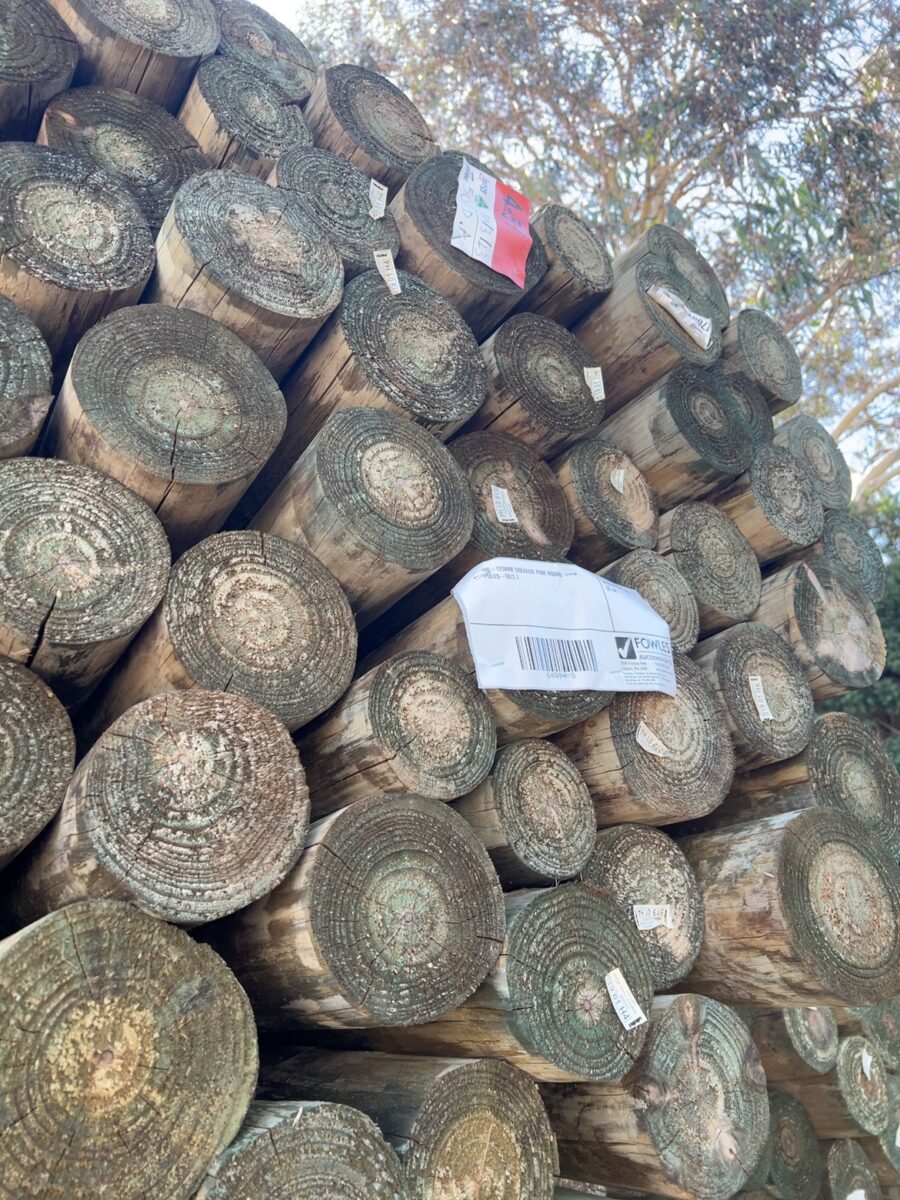 100-125MM TREATED PINE ROUND POLES-50/2.1