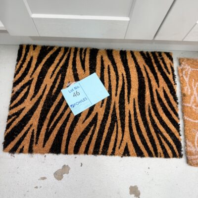 NEW 600MM X 400MM DOOR MAT - TIGER PRINT