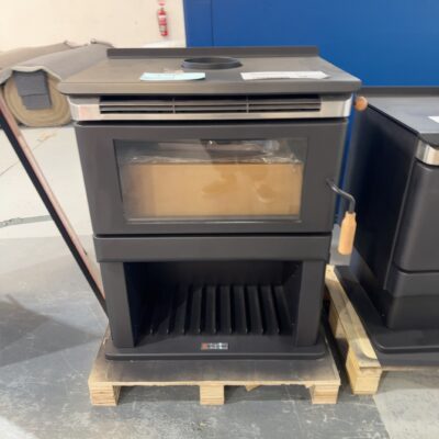 SCANDIA KALORA KA500BX2 WOOD FIRED HEATER WITH WOODSTACK, HEATS UP TO 200M2, 3 SPEED FAN CONTROL, RRP$2200 **CARTON DAMAGE STOCK, SOLD AS IS** KA500BX2-22-0028