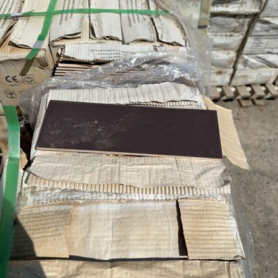 PALLET OF GLOSS BROWN TILE 100MM X 300MM, #5