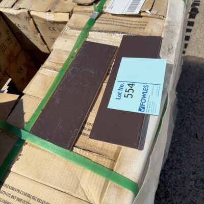 PALLET OF GLOSS BROWN TILE 100MM X 300MM, #5