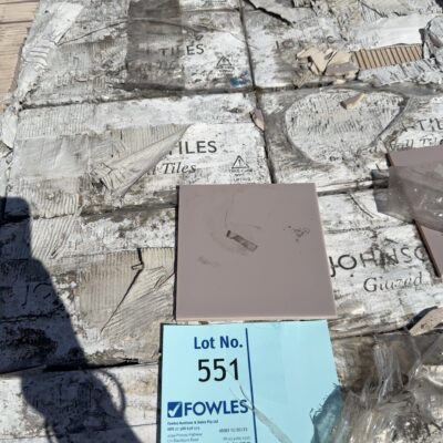 PALLET OF BROWN TILES