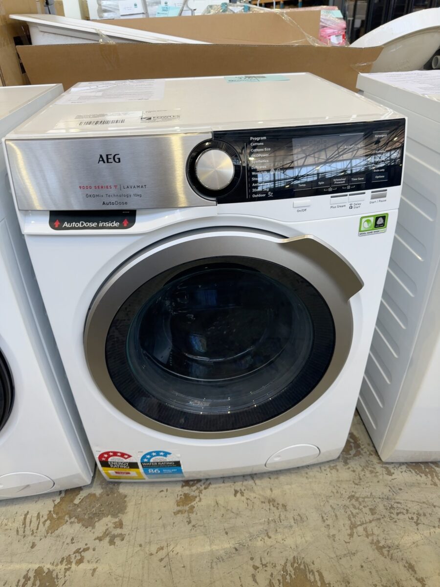 AEG LF9C1612AQ 10KG 9000 SERIES FRONT LOAD WASHING MACHINE, 1600RPM SPIN, WIFI CONNECTED, AUTODOSE, PROSTEAM, WOOL CERTIFIED & PROSENSE TECHNOLOGY 12 MONTH WARRANTY