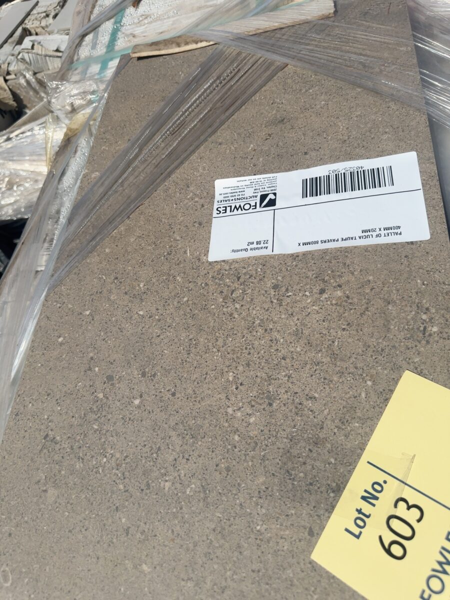 PALLET OF LUCIA TAUPE PAVERS 800MM X 400MM X 20MM