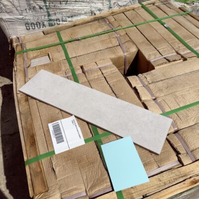 PALLET OF GREY PATTERN TILE 600MM X 150MM, #7