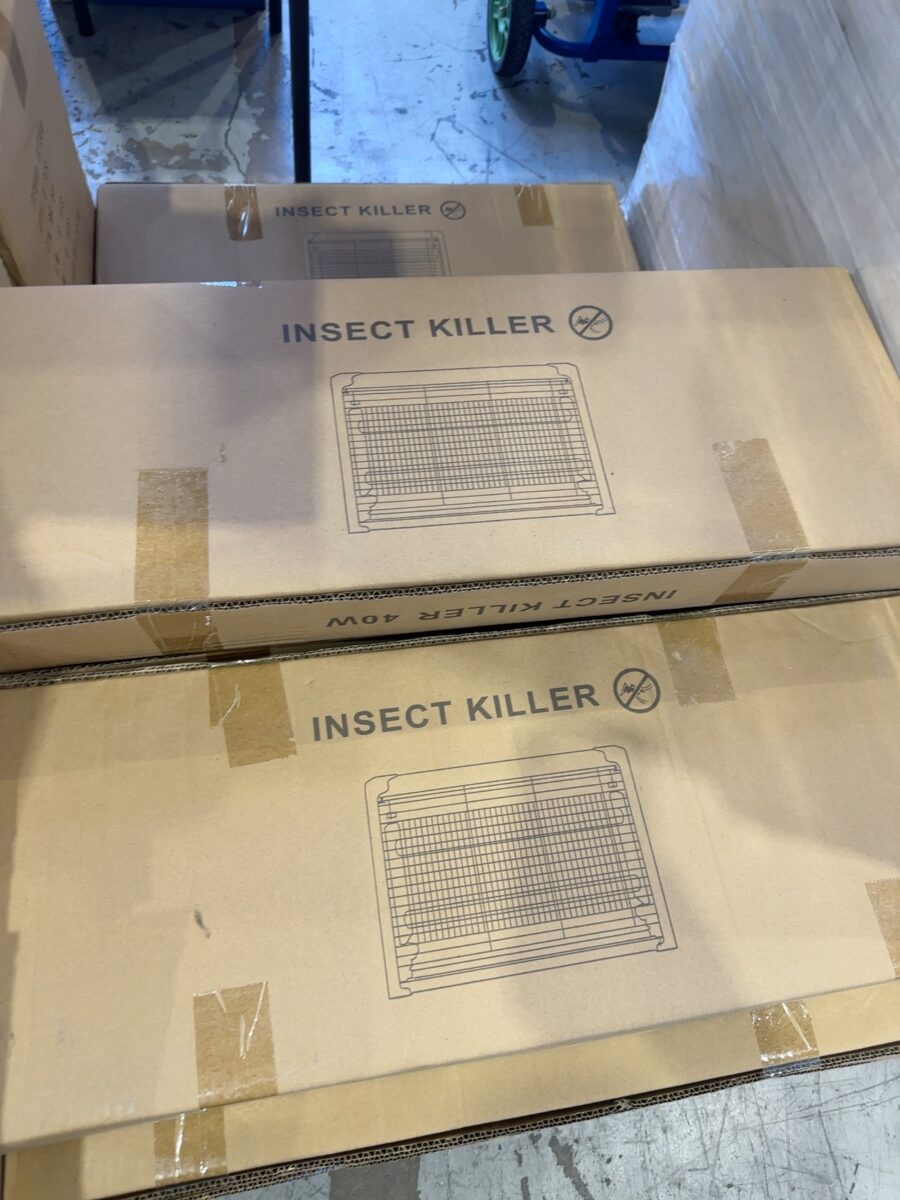 PALLET OF BATHROOM ACCESSORIES AND INSECT KILLERS, AS IS